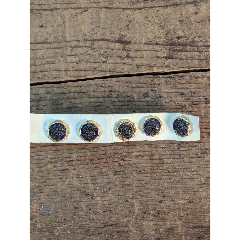 5 NOS Vintage US American Legion Lapel Hat Pin